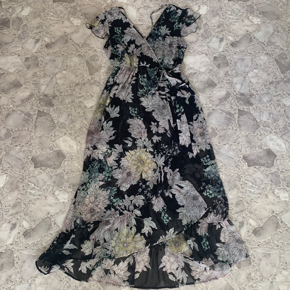 Band of Gypsies Floral wrap dress Large